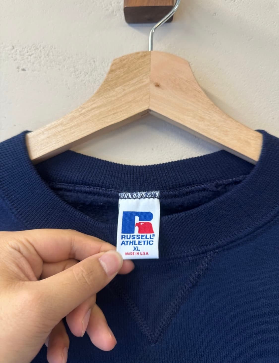 90s 러셀 스웻셔츠 네이비 상품이미지3