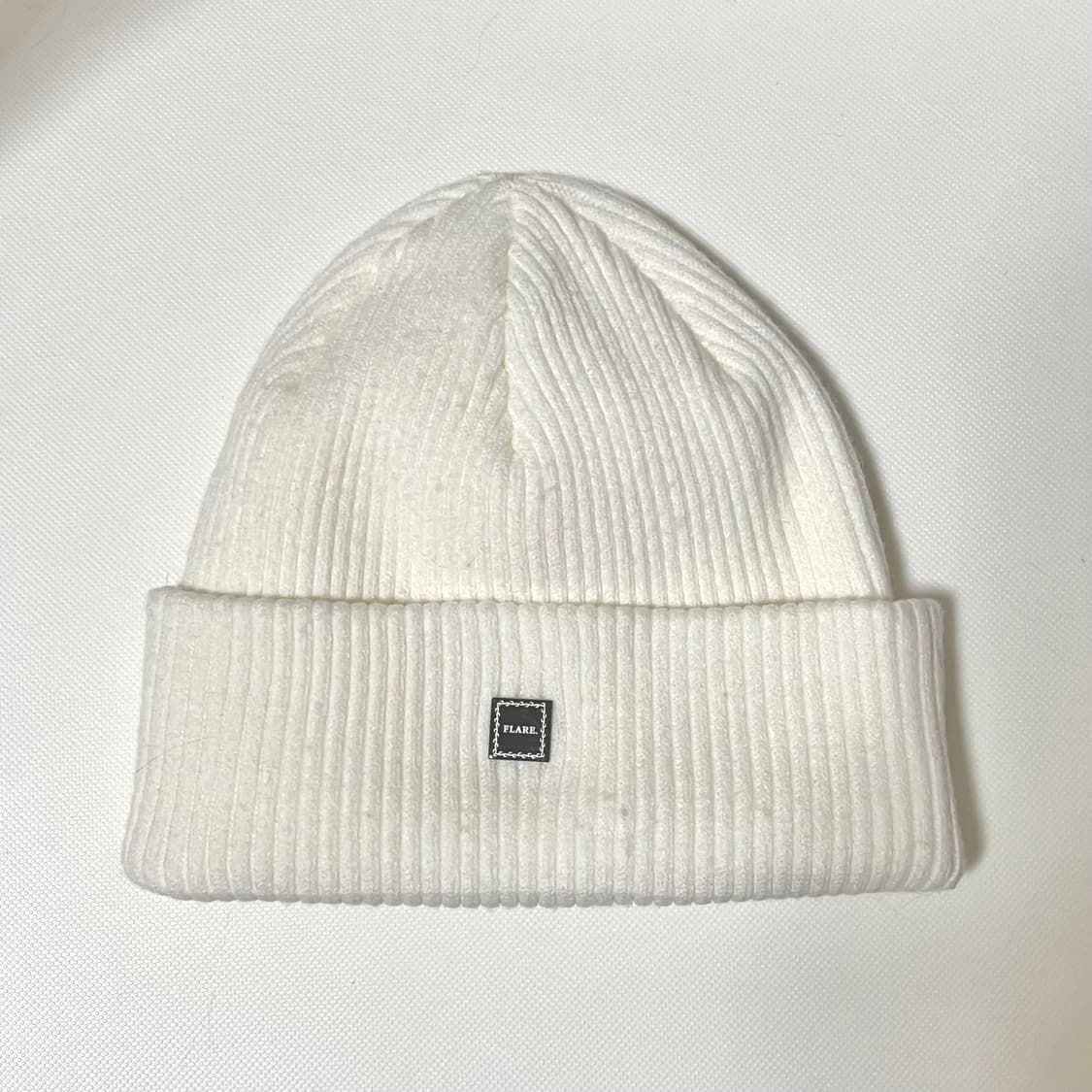 플레어업 화이트 비니 상품이미지1