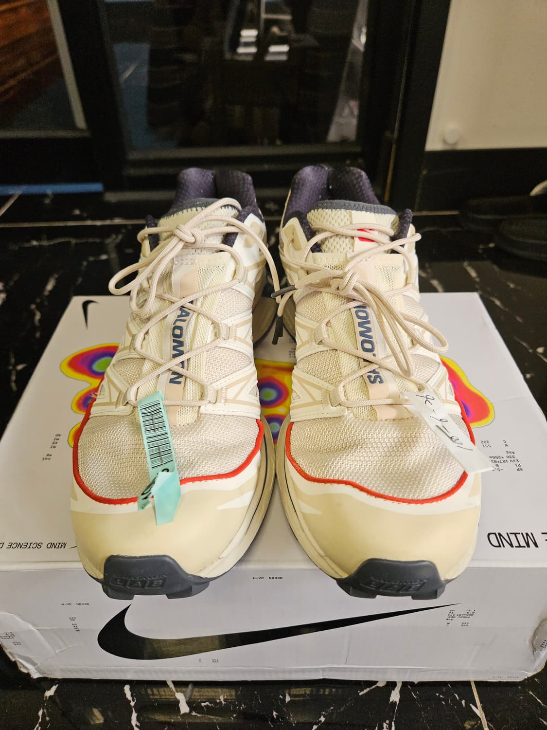 살로몬 XT-6 익스팬스 아몬드 밀크 에게안 블루 상품이미지2