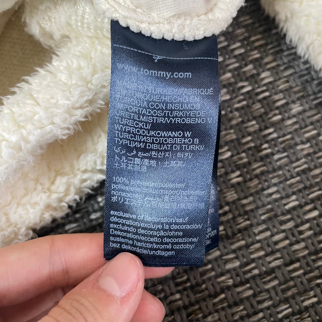 타미힐피거 양털 하프 후리스 후드 M 상품이미지6