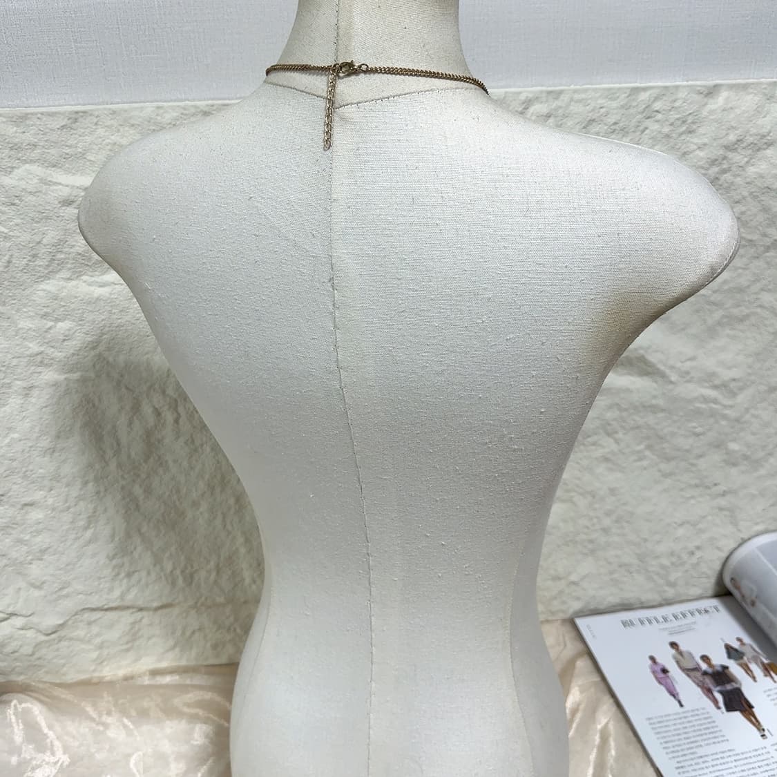 빈티지 중세 오랜지 송석 쿠바체인 목걸이 상품이미지3