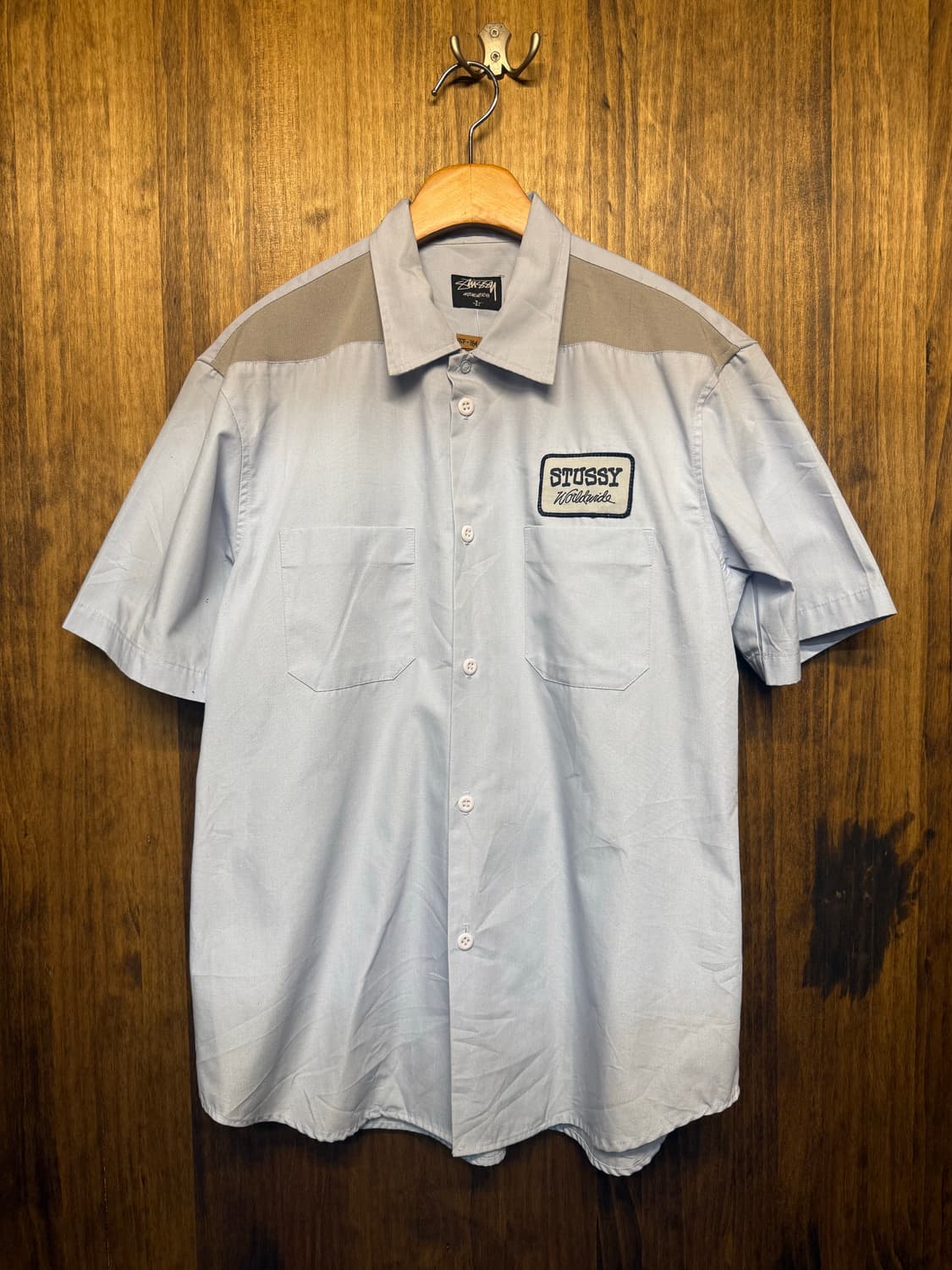 Stussy a patch short-sleeved shirt 상품이미지1