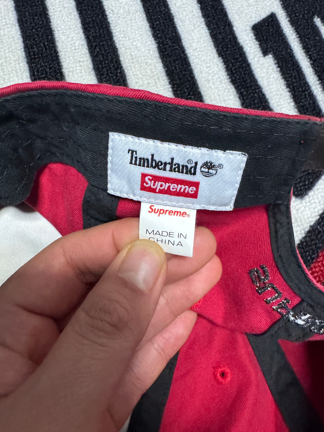 슈프림 팀버랜드 6 패널 레드 상품이미지7