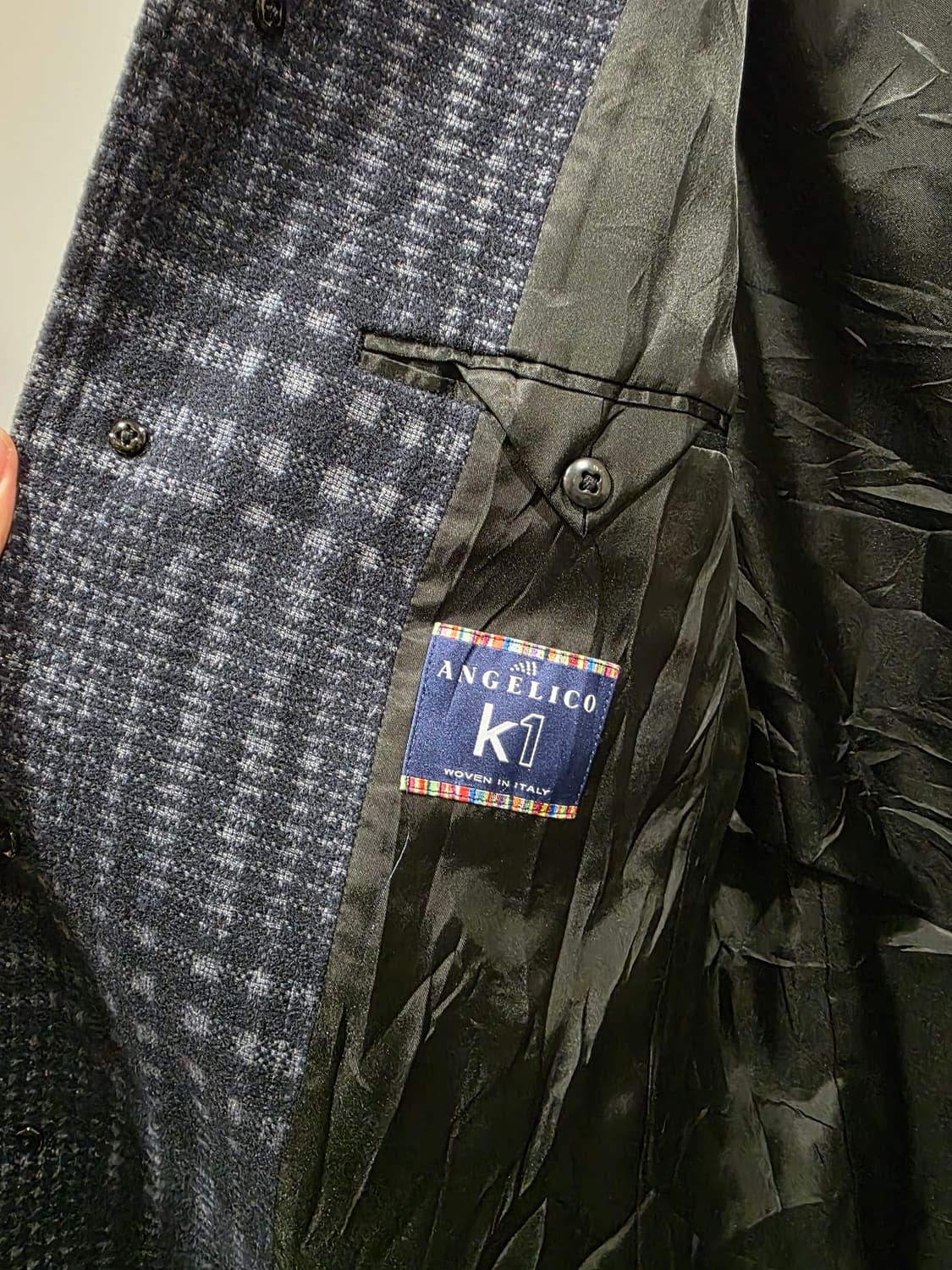 ANGELCO 이태리 체크 울코트  상품이미지3