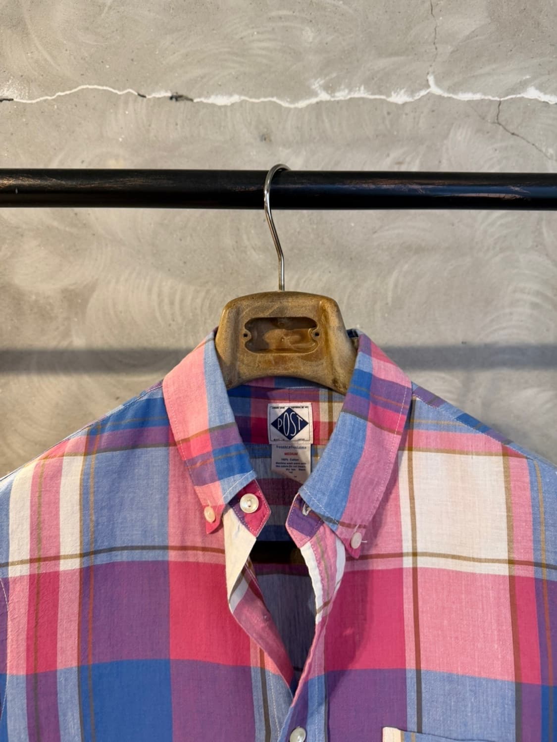 포스트 오버롤즈 마드라스 셔츠 100 상품이미지3