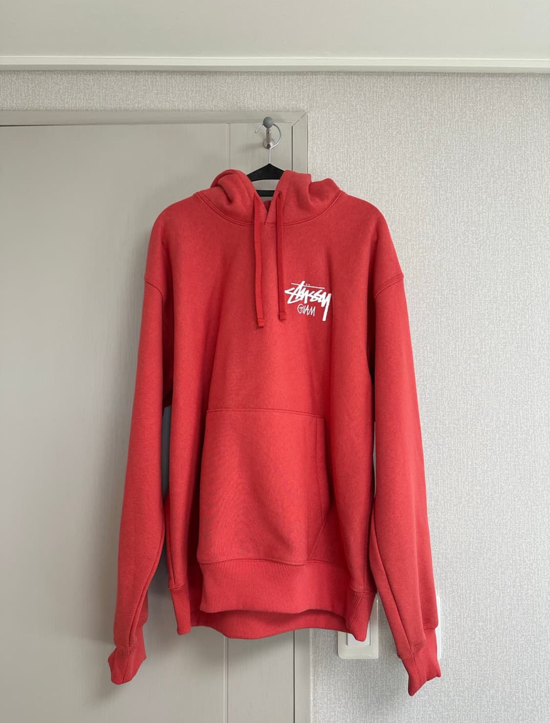 스투시 괌 레드 후드 급처 상품이미지2