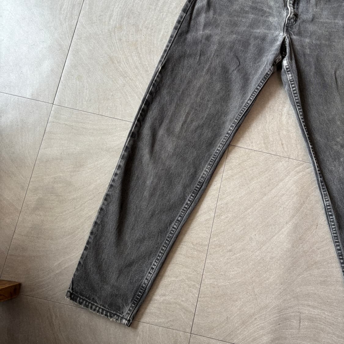 95년 미국 생산 리바이스 550 데님 오렌지탭 블랙 팬츠 상품이미지2