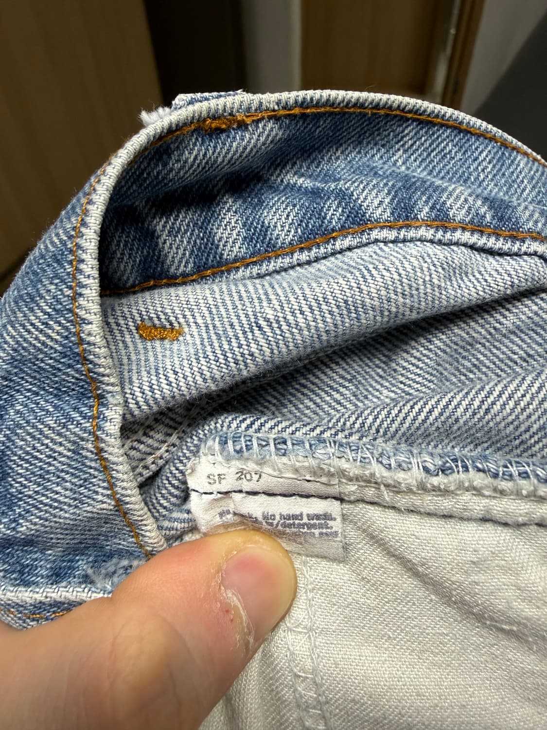 [32] 80s 빈티지 리바이스 오렌지탭 517 연청 상품이미지6