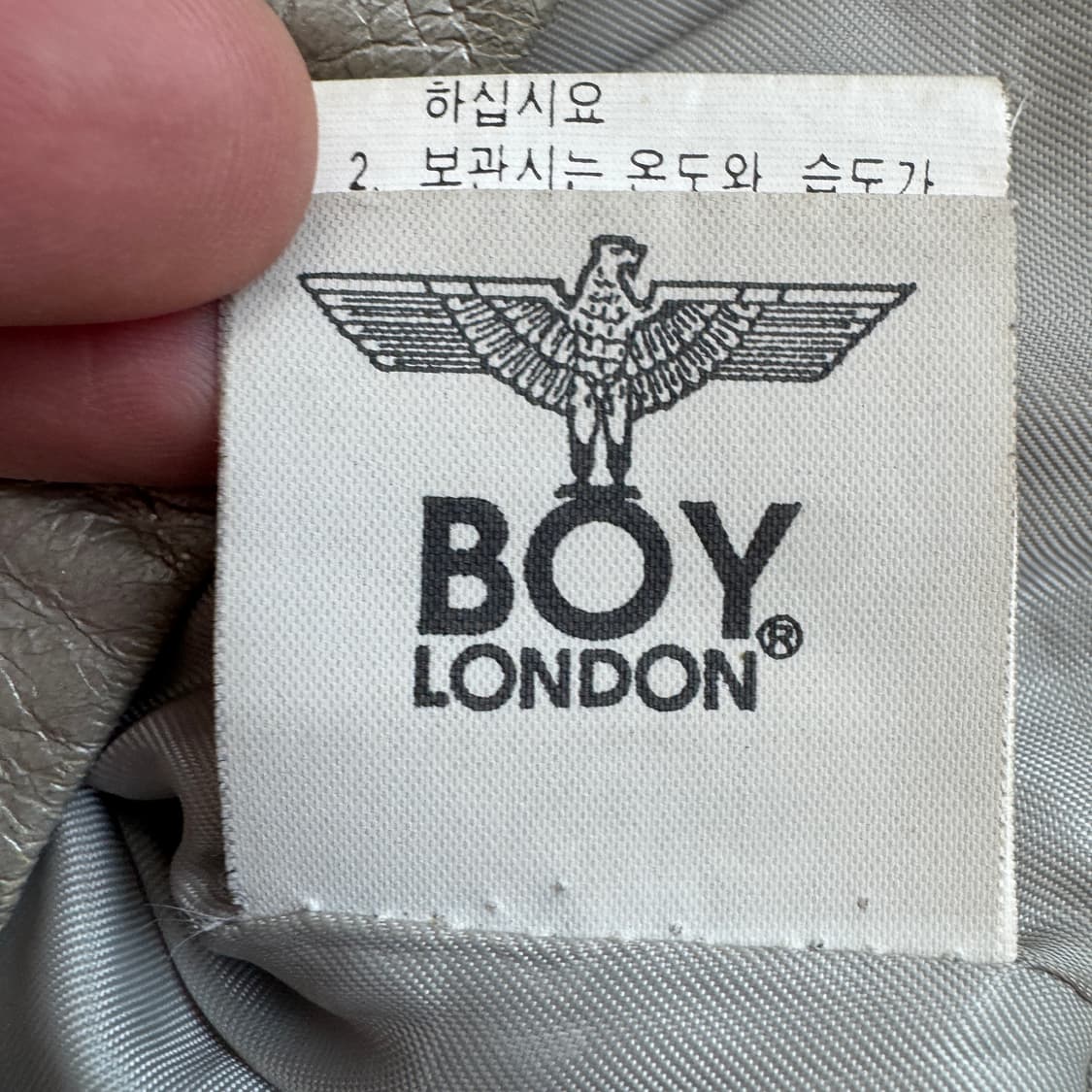 보이런던 90s 양가죽 리얼레더 스컬 해골 프린팅 가죽 자켓 상품이미지9