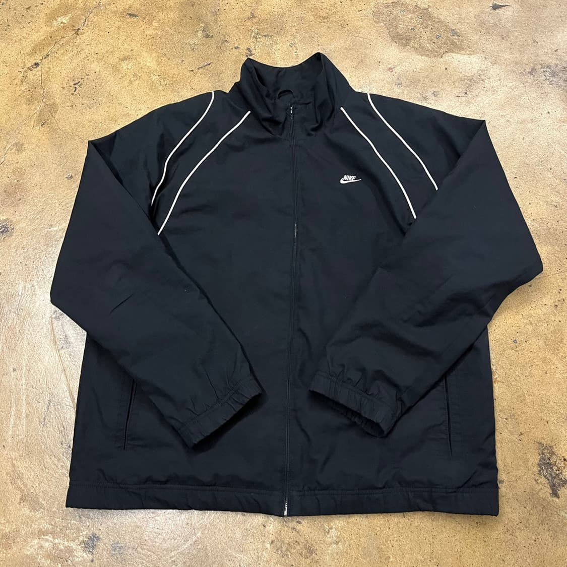 [정품] 나이키 블랙 트랙 자켓 라인 포인트 b18 상품이미지2