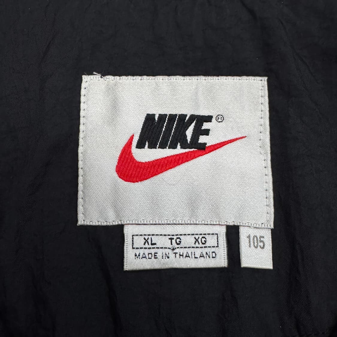 나이키 90s 스우시 나일론 올드스쿨 바람막이 자켓 블랙 상품이미지4