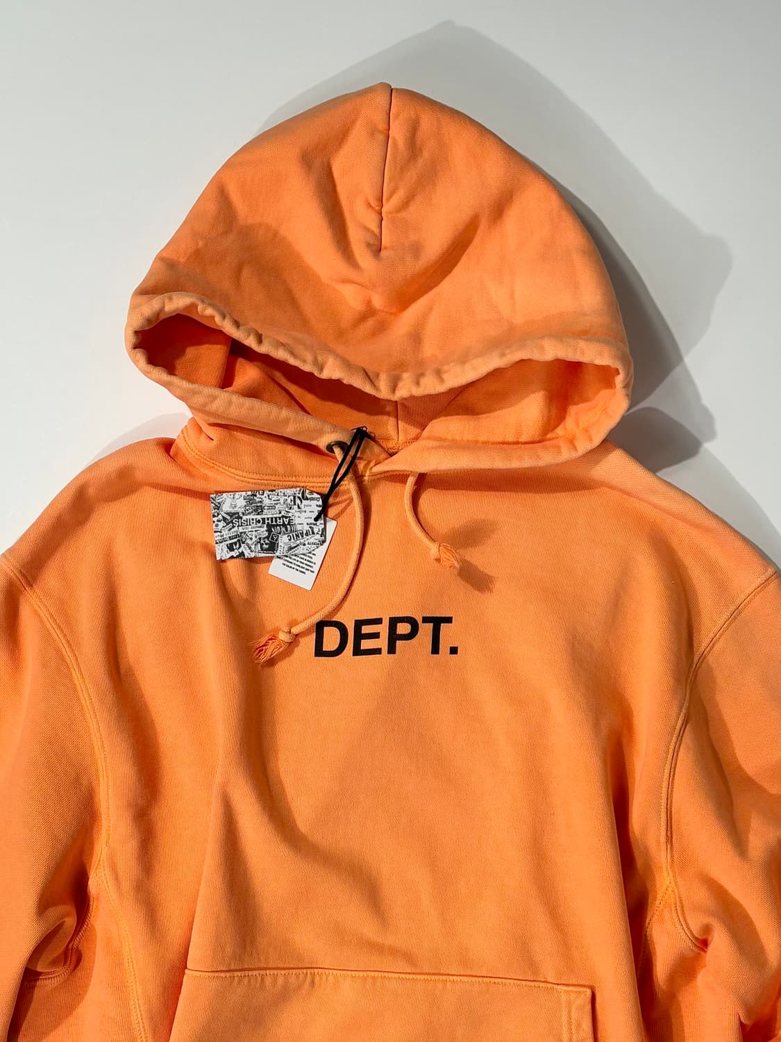 갤러리 디파트먼트 DEPT 로고 후드 티셔츠 플로 오렌지 XL사이즈 상품이미지2