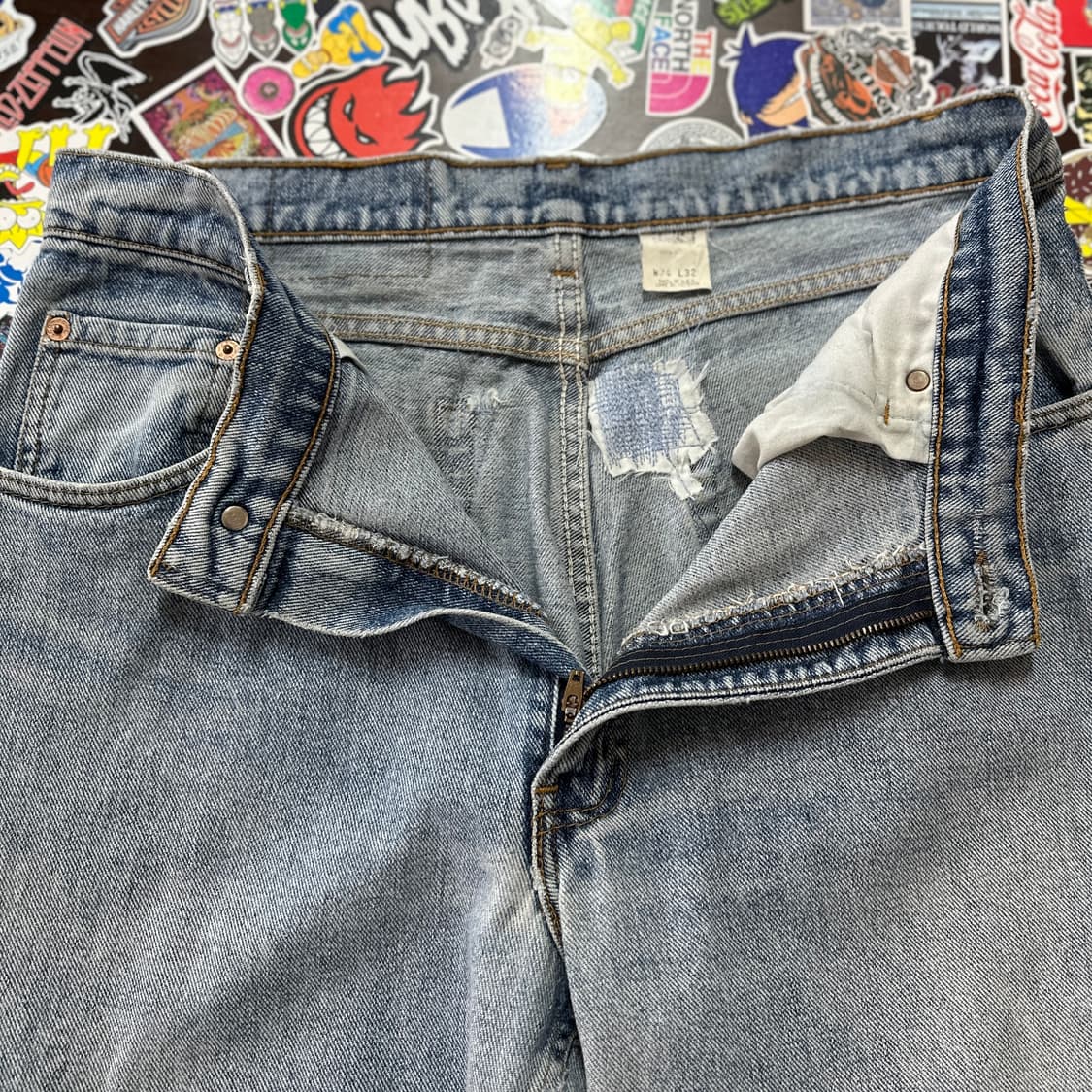 90s USA 리바이스 560 블루 진 데님 팬츠 34 상품이미지7