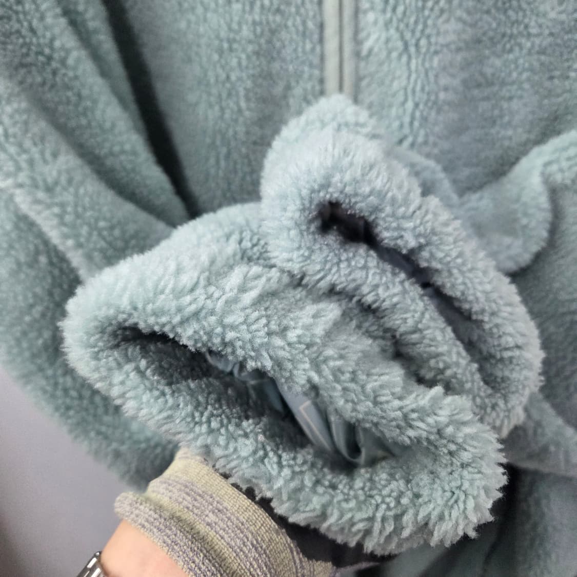 여77 퓨마 리버시블 양면 후리스 자켓 민트 상품이미지5