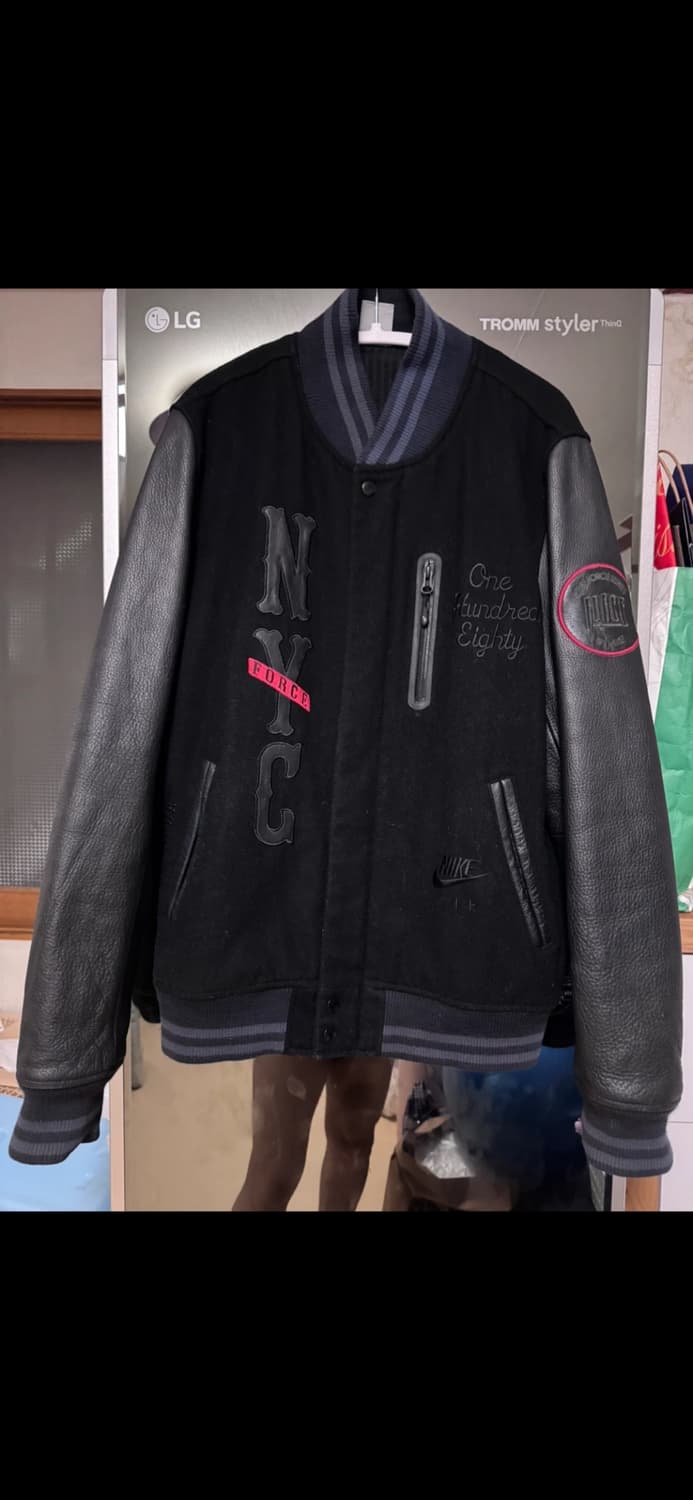 나이키 nyc 바시티 레더자켓 상품이미지1