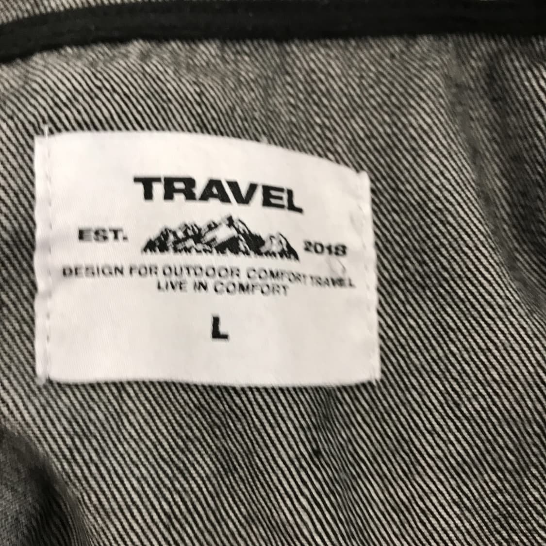 트레블 흑청 데님 후드점퍼 [L사이즈] 상품이미지5