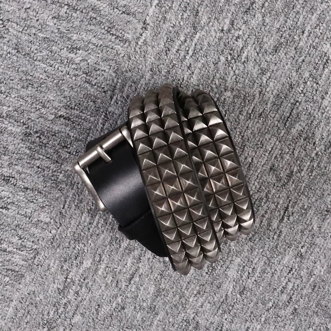 Chrome Grid Stud Belt 상품이미지4