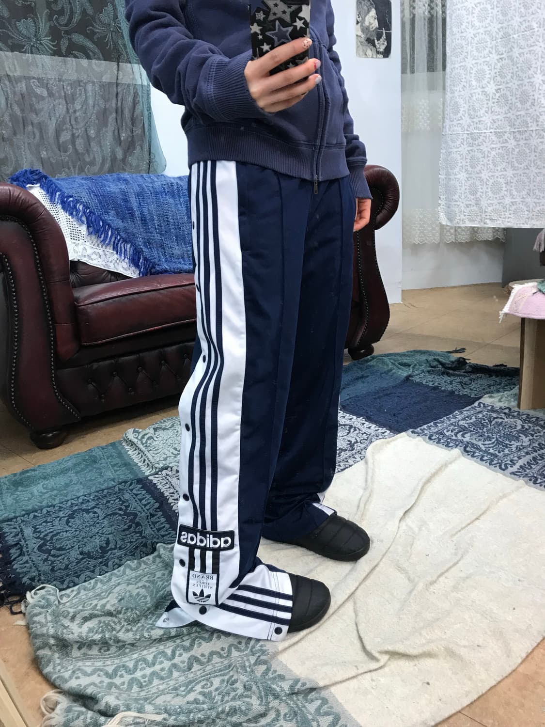 아디다스 밴딩 네이비 트랙팬츠  상품이미지1