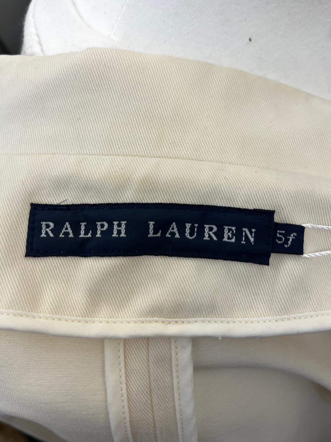 랄프 로렌 코튼 테일러드 자켓 아이보리 상품이미지7