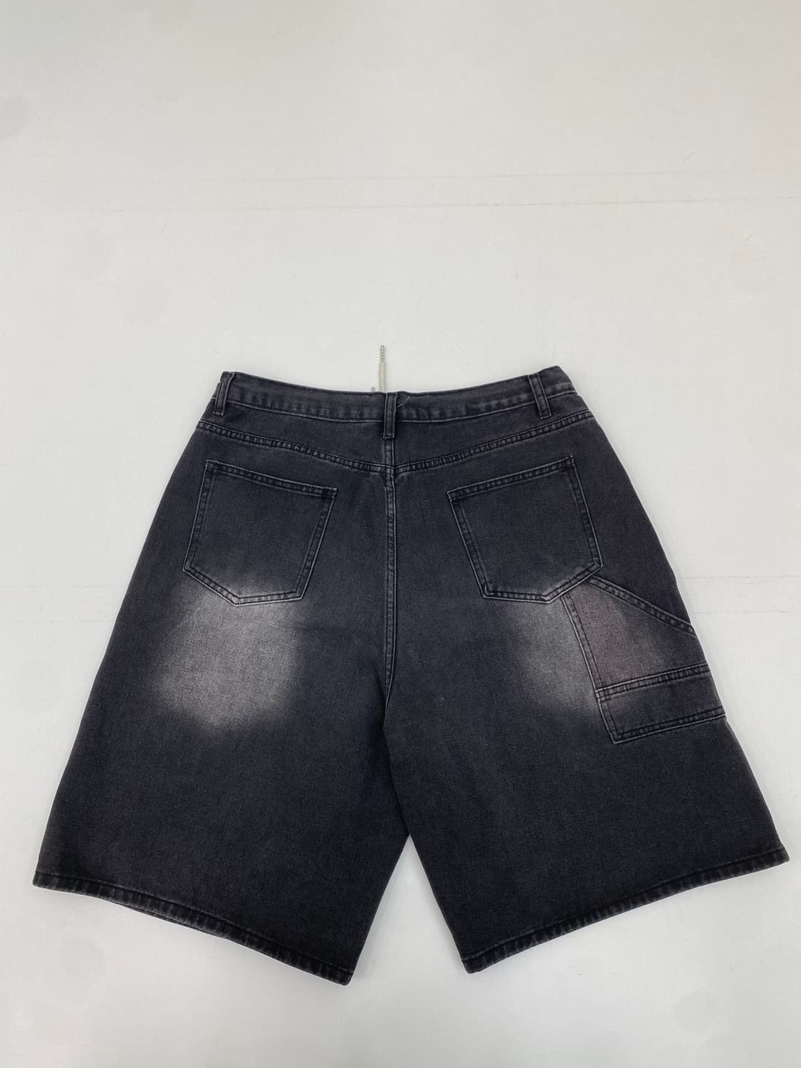 GLW 블랙 데님 반바지 (xl) 상품이미지4