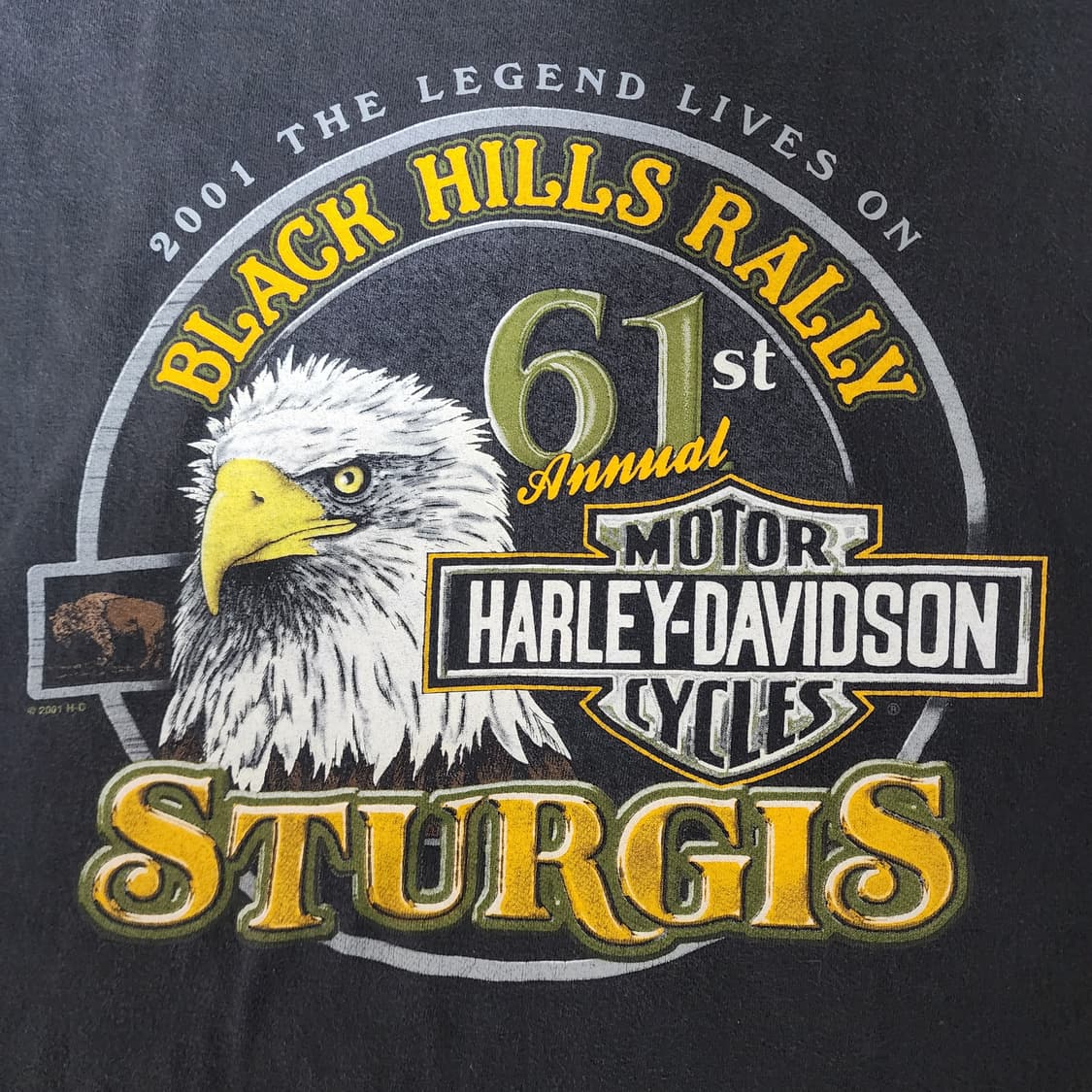 [XL] 00s 2001 할리데이비슨 STURGIS 빈티지 티셔츠 상품이미지3