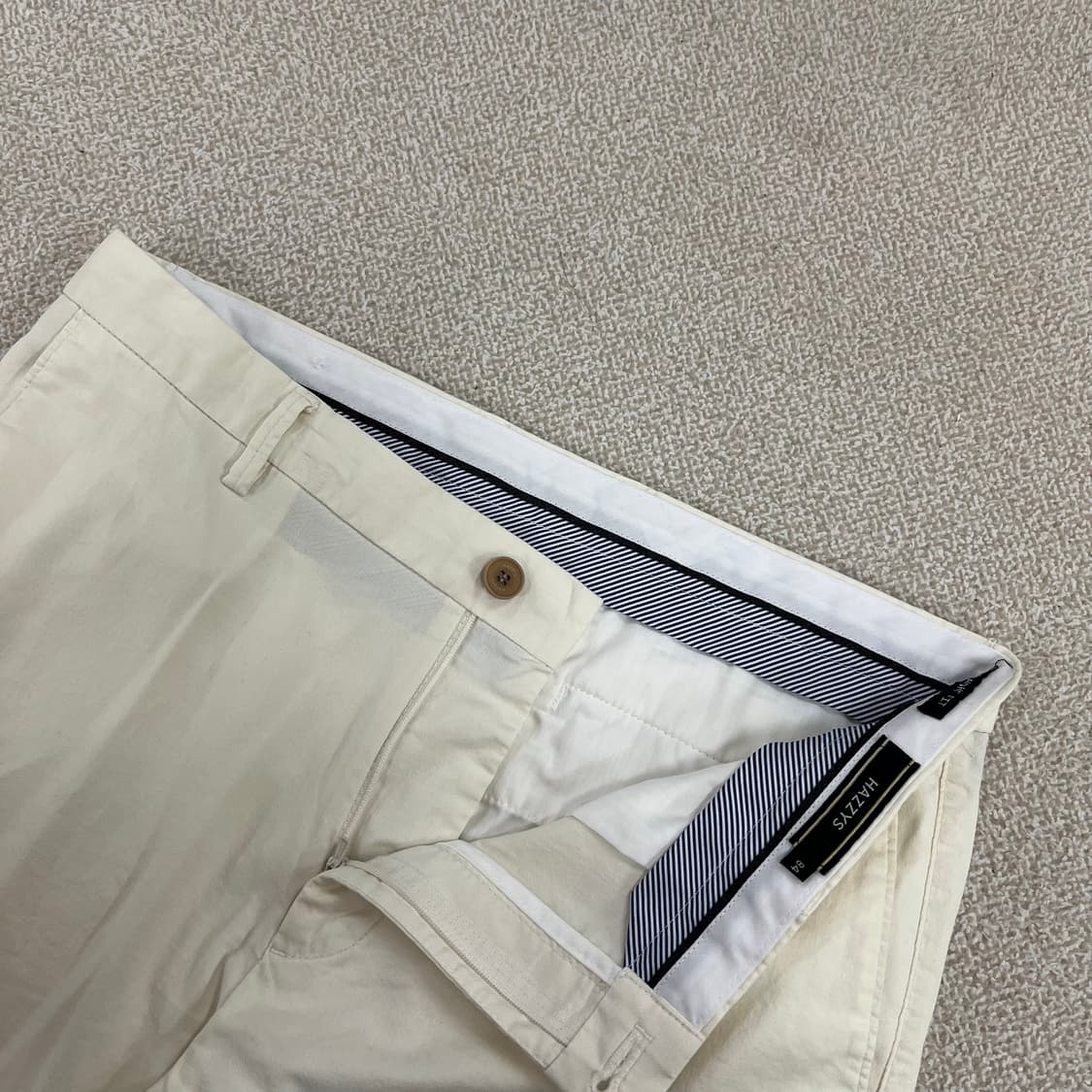 84 헤지스 스트레이트핏 코튼 면바지 0123M 상품이미지2