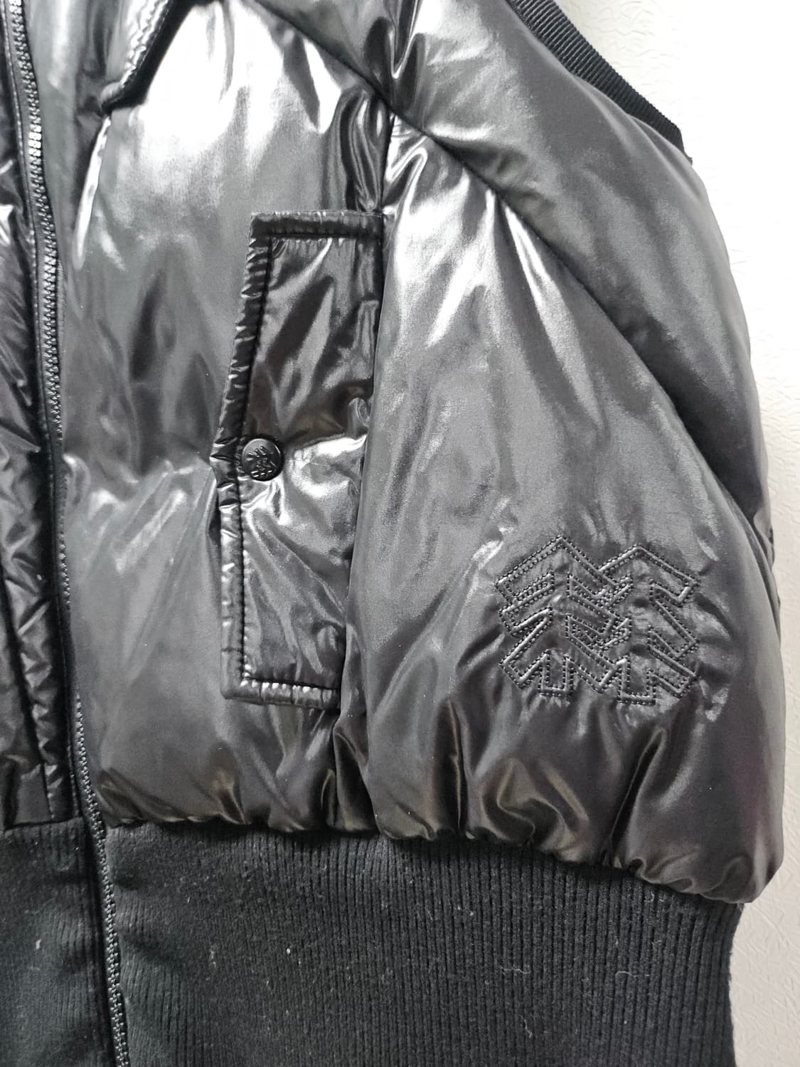 코오롱스포츠 구스 블랙 후드 패딩 조끼 95 상품이미지2