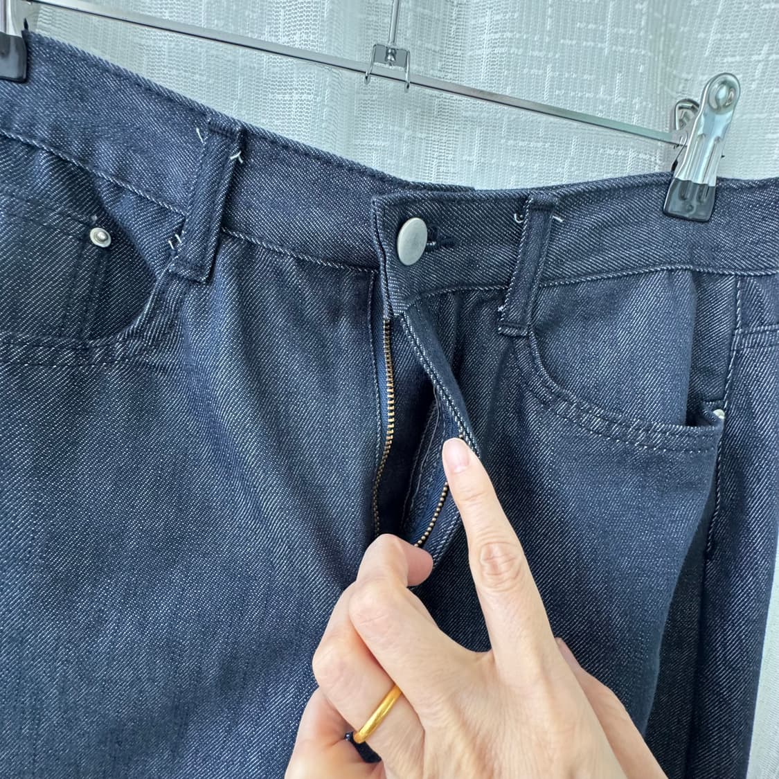 진청 데님 롱스커트 M 상품이미지4