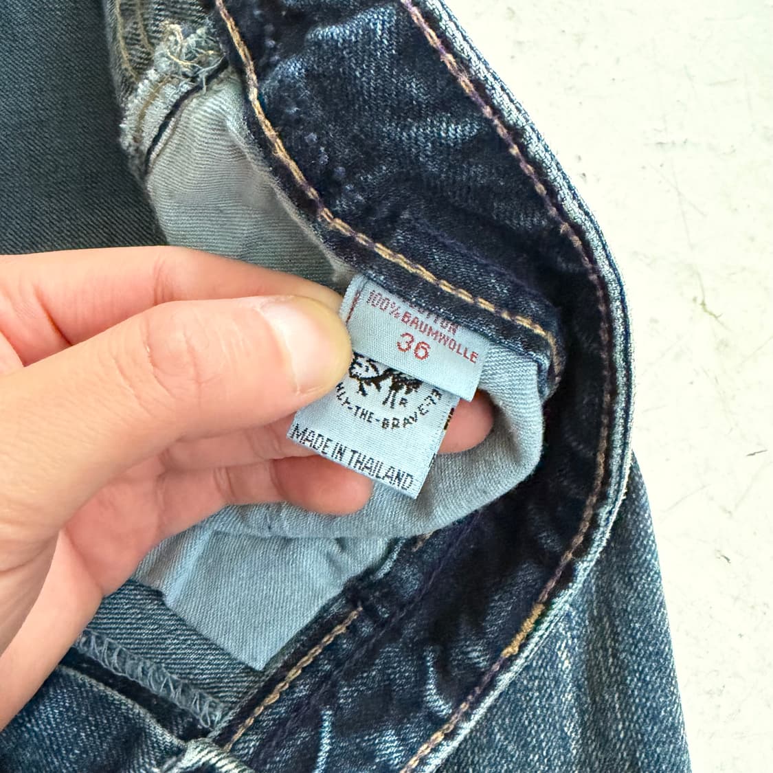 디젤 인더스트리 빈티지 와이드 데님팬츠 36 상품이미지5