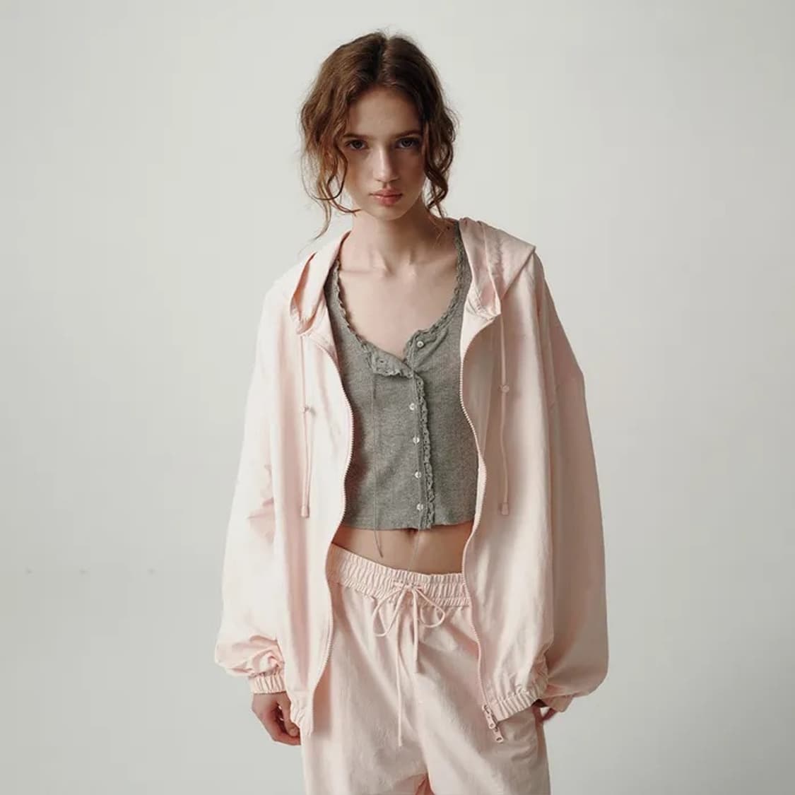 (s) 더바넷 스너글 자켓 핑크 상품이미지1