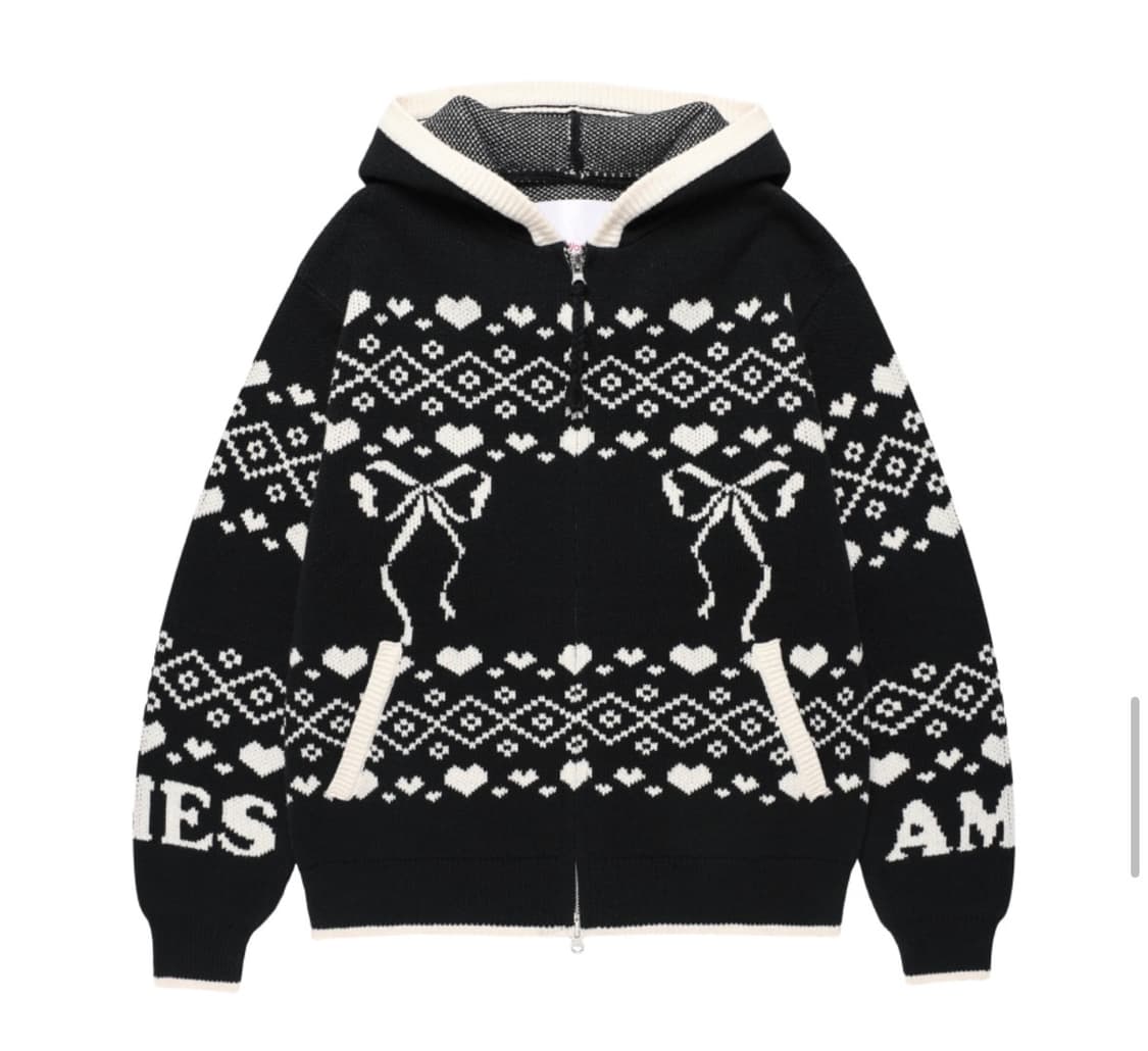 아메스 Ames COWICHAN KNIT HOODIE ZIP-UP 상품이미지1