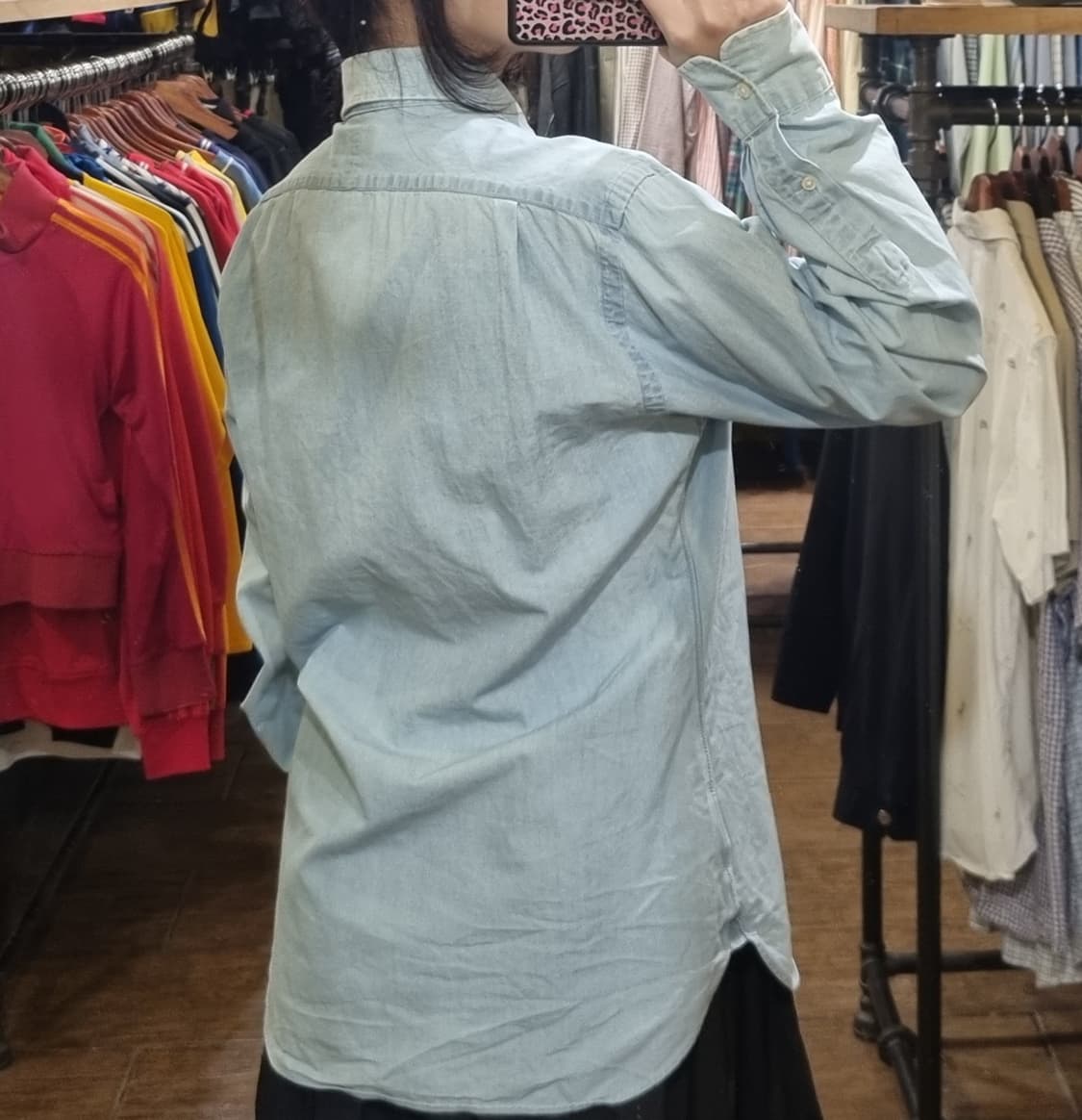 [Hi] polo 폴로 긴팔 셔츠 스카이 블루 상품이미지5