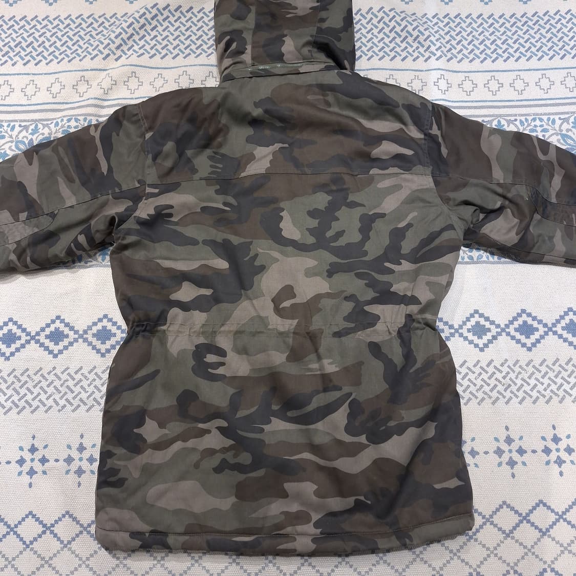 BLUE CAP 카키 밀리터리 우드랜드 카모플라쥬 히든집업 사파리 야상 상품이미지10