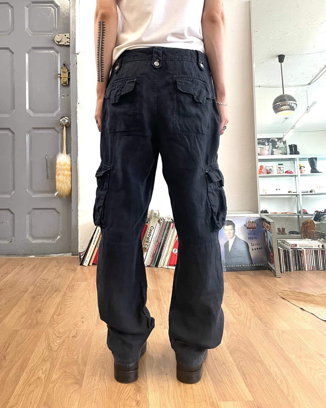 [M] 캐서린햄넷 리넨 카고 팬츠 상품이미지3