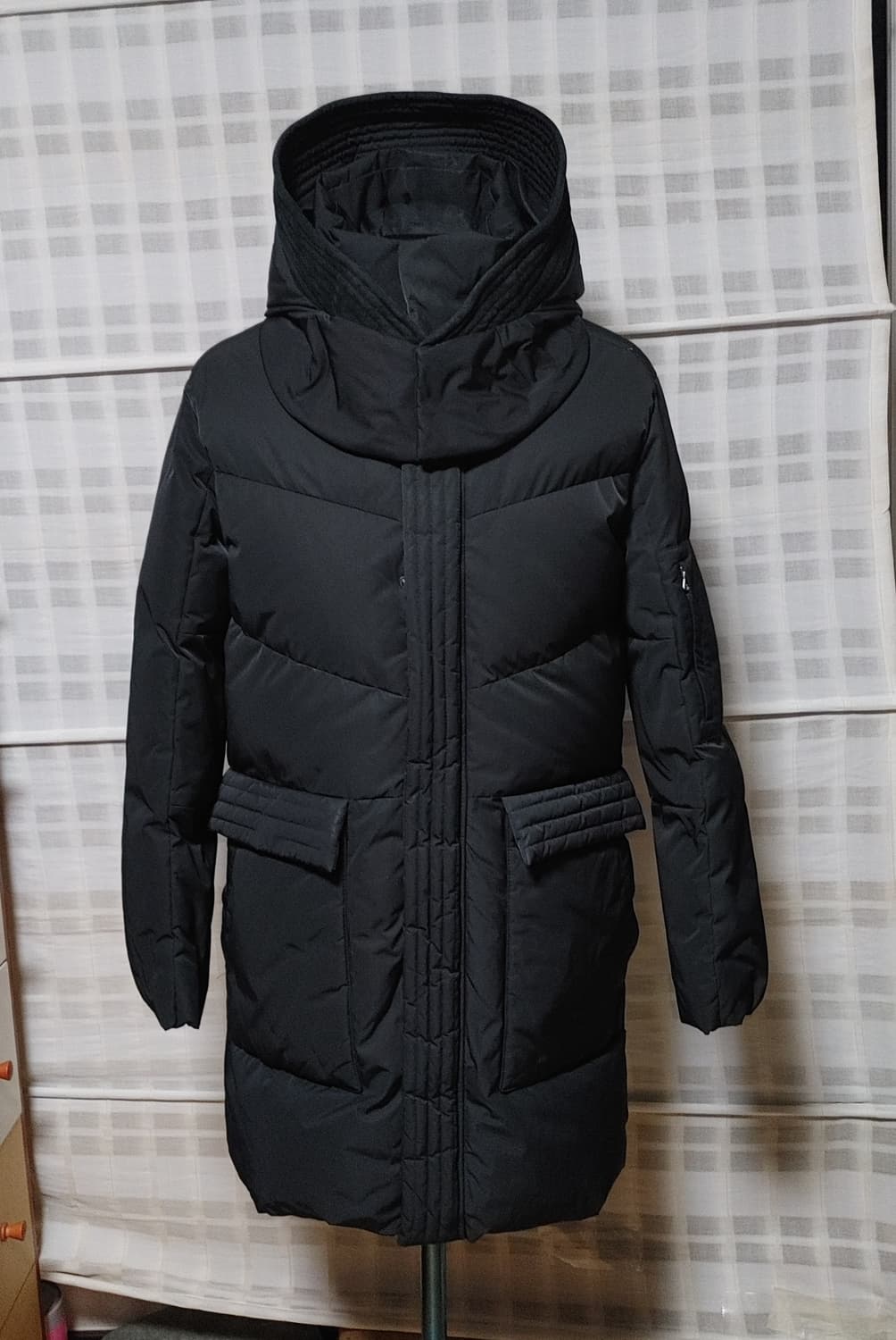 (구스다운) 솔리드옴므 패딩 점퍼 100 (슬림) / 후드 탈부착 상품이미지4