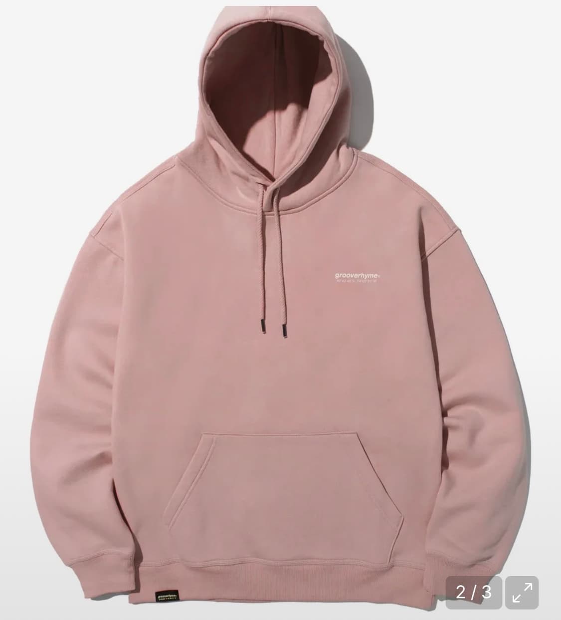 그루브라임 핑크후드티 지그재그브랜디빈티지무신사크림쉬인샵샤이다 상품이미지1