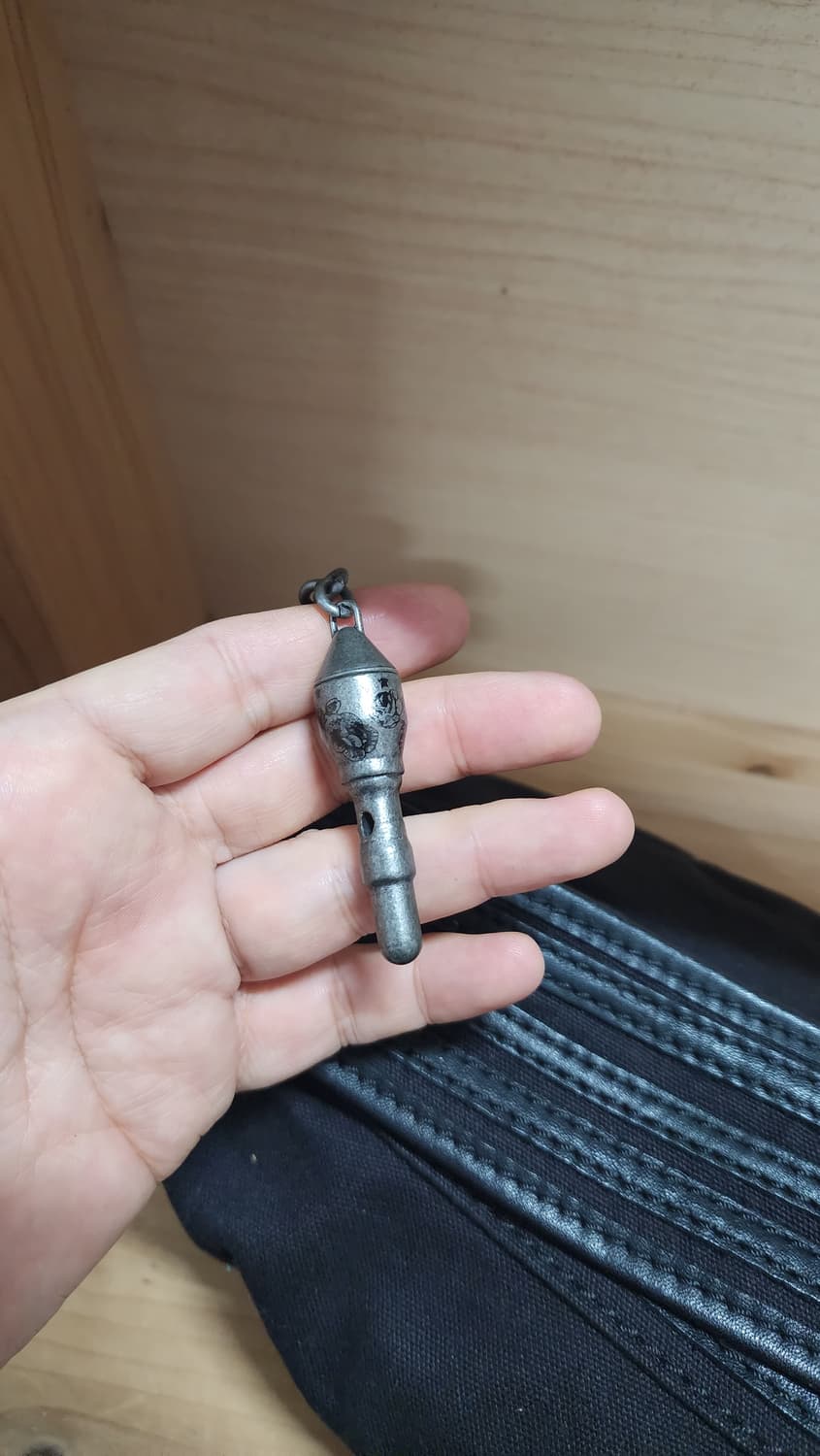 블랙 레더 코튼 숄더백 체인 장식 상품이미지6