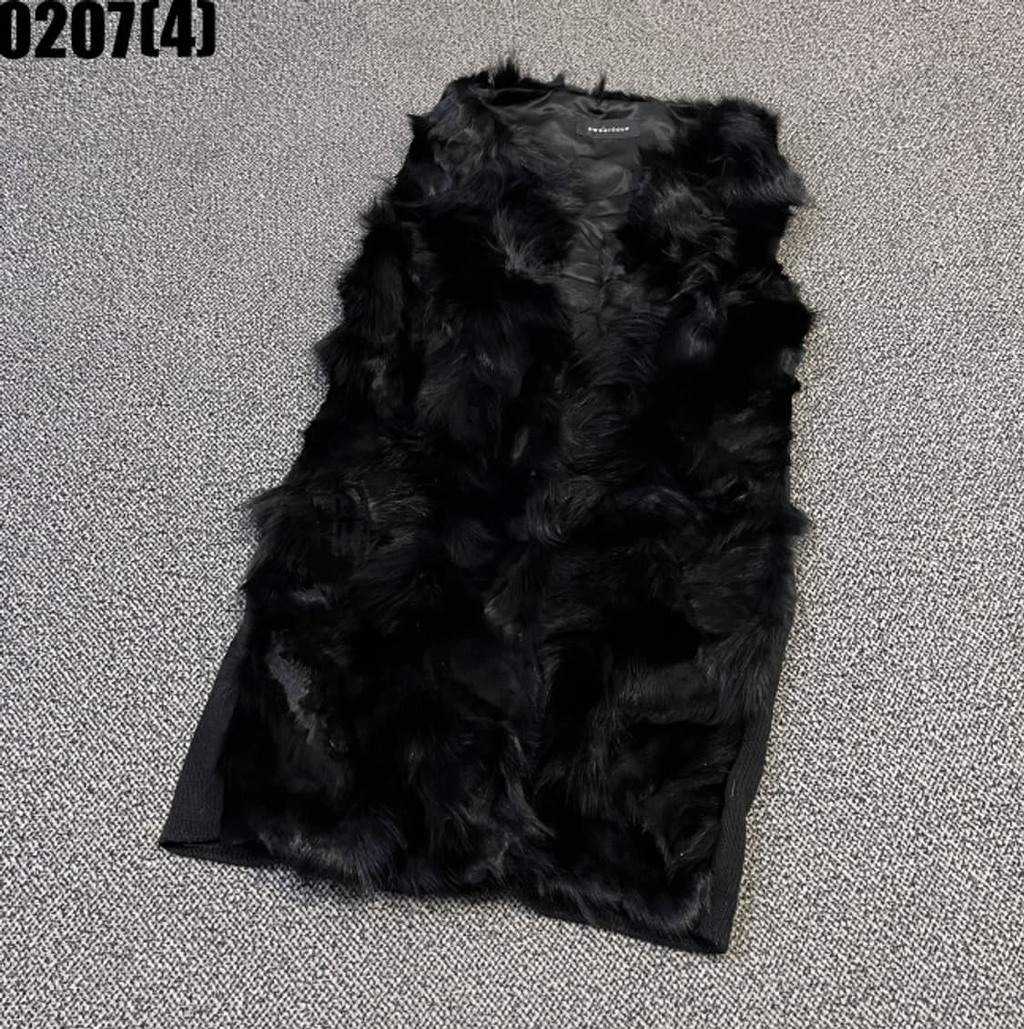 [55] 스위트숲 블랙 밍크 폭스 퍼 롱 조끼 0207(4) 상품이미지1