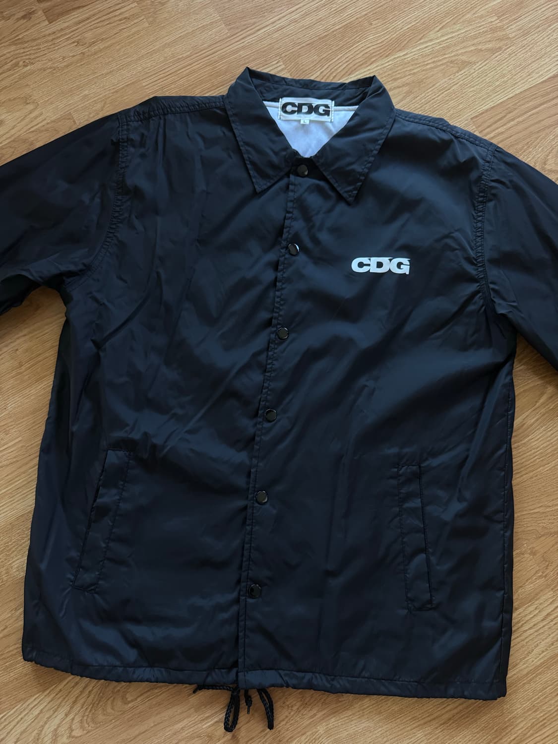 [L] CDG 꼼데가르송 블랙 코치자켓 상품이미지1