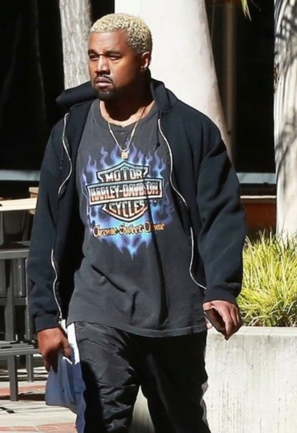 (칸예 착용) 1993 할리데이비슨 og 크롬스윗크롬 스웻 M 판매 상품이미지1