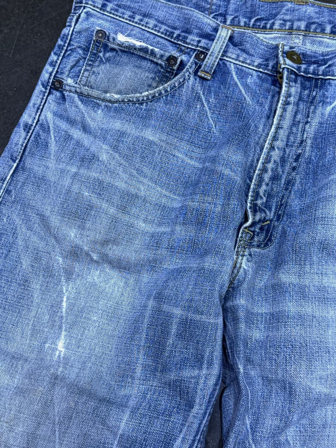 리바이스 503 빈티지 워싱 레귤러 스트레이트핏 데님팬츠 33 상품이미지4
