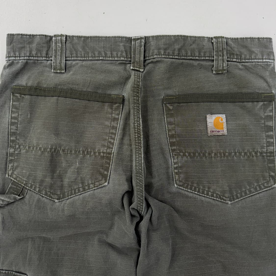 칼하트 OG 카펜터 모스그린 페이딩 탄창 워크 카고팬츠 상품이미지6