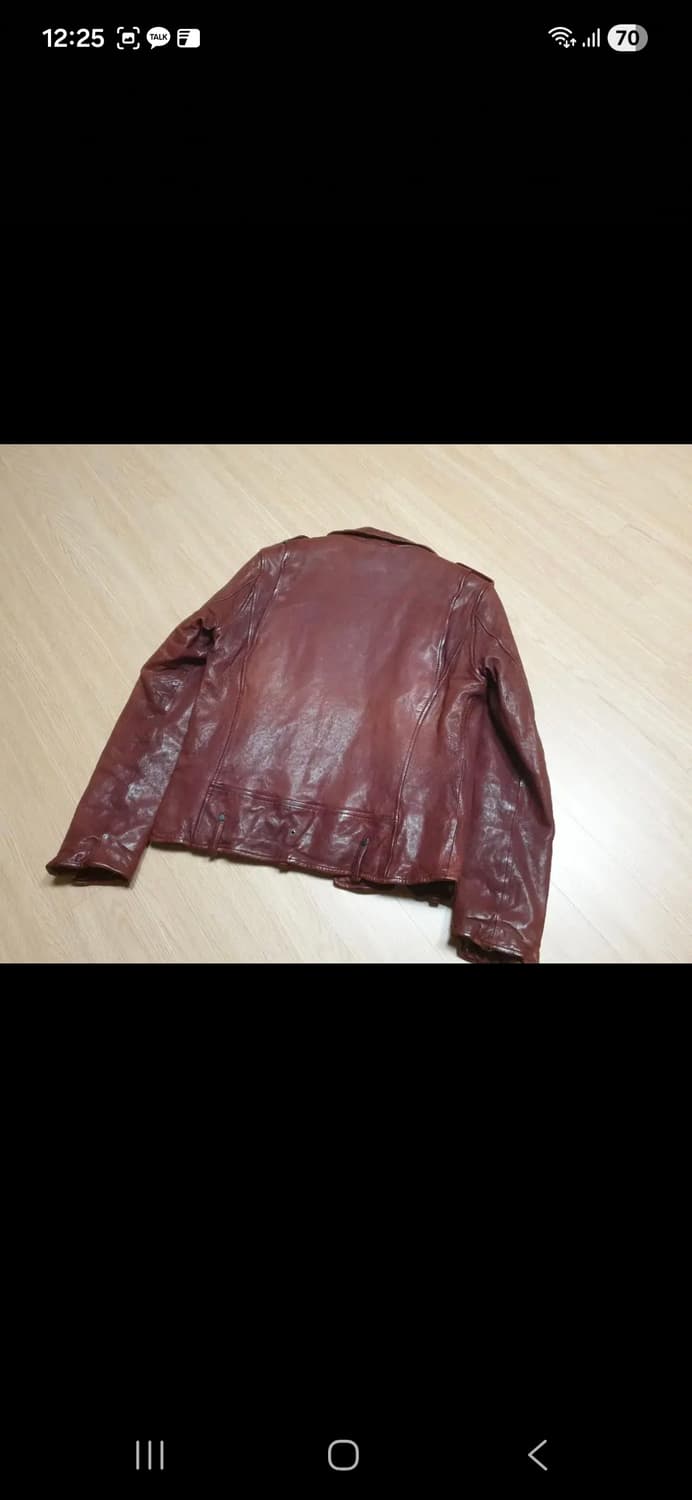 시리즈 포데로사 버건디컬러 가죽자켓 95사이즈 상품이미지6