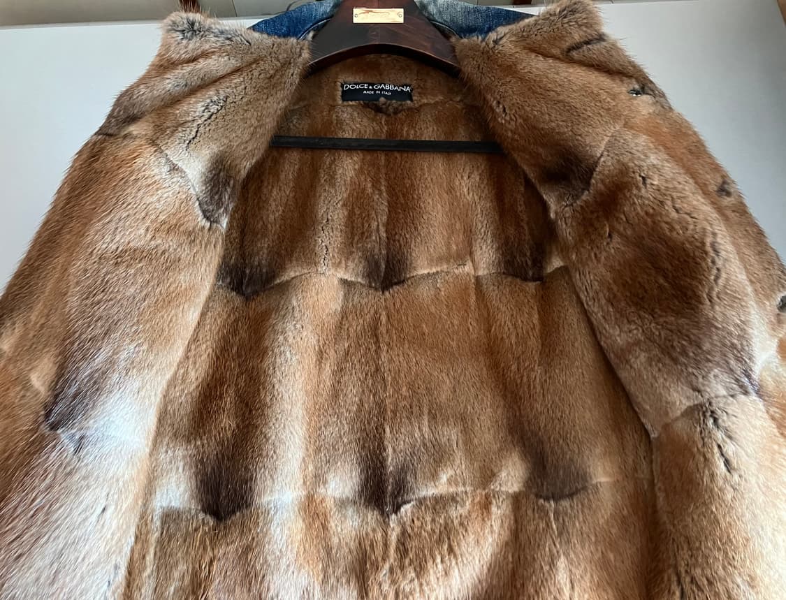 돌체앤가바나 토끼털 데님자켓 상품이미지5