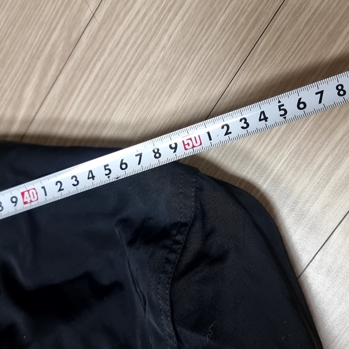 백 지퍼 디테일 블랙 봄버 ma1(L) 상품이미지8
