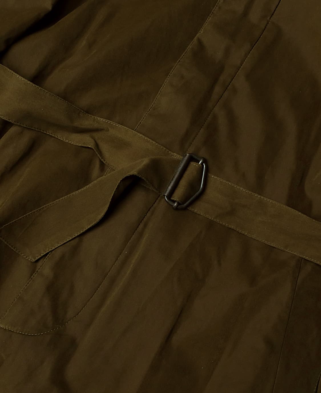 몬테도로 [Montedoro] 레인웨어 카키 레글런 벨티드 롱코트 상품이미지4