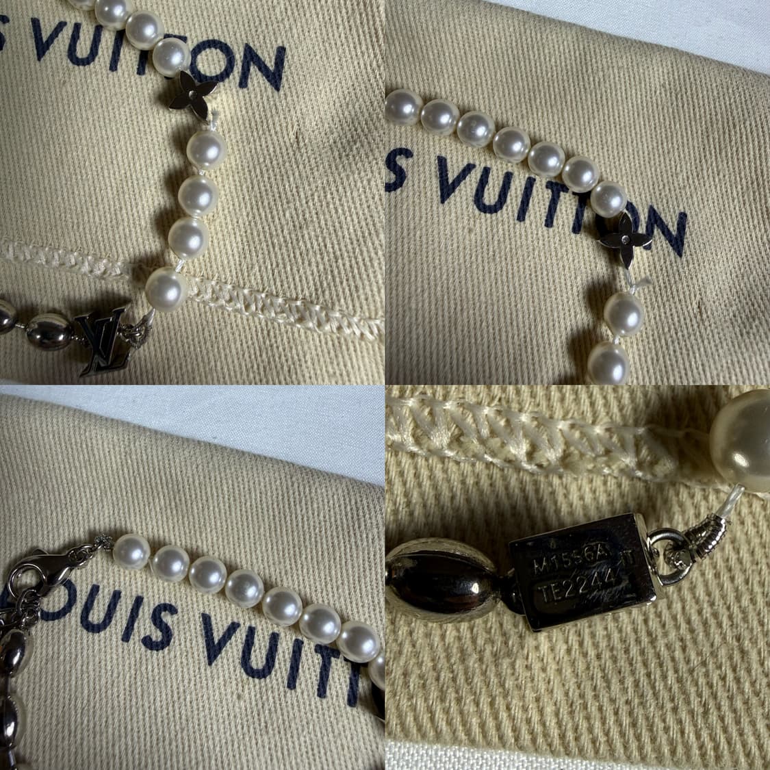 루이비통 펄 퓨전 비즈 진주 브레이슬릿 팔찌 M1556A 상품이미지3