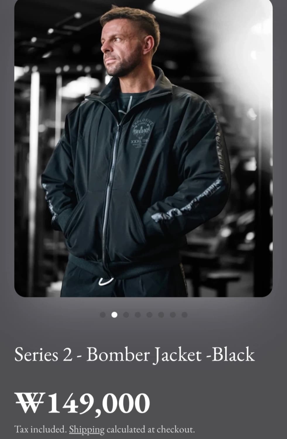 Explosive Fibres 봄버 자켓 블랙 상품이미지1