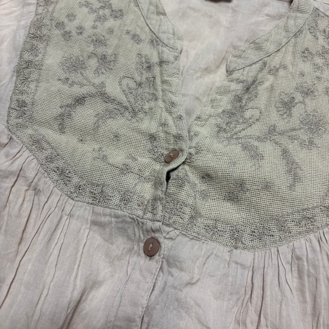 빈티지 모리걸 히피 블라우스 상품이미지3