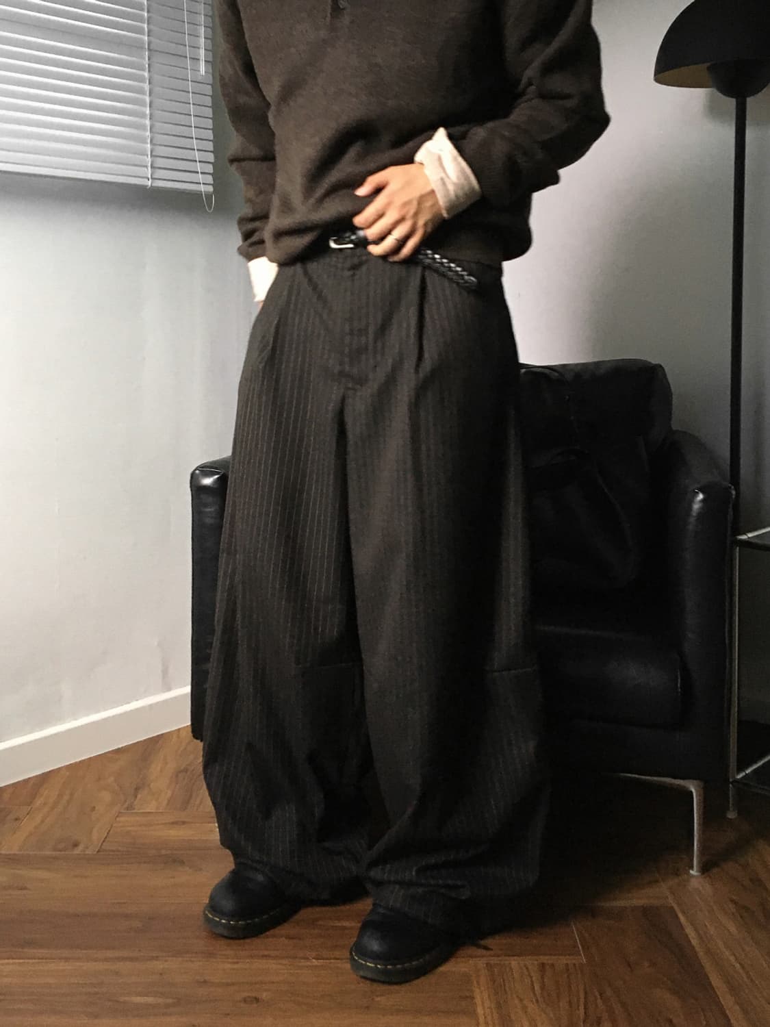 스트라이프 팬츠 상품이미지1